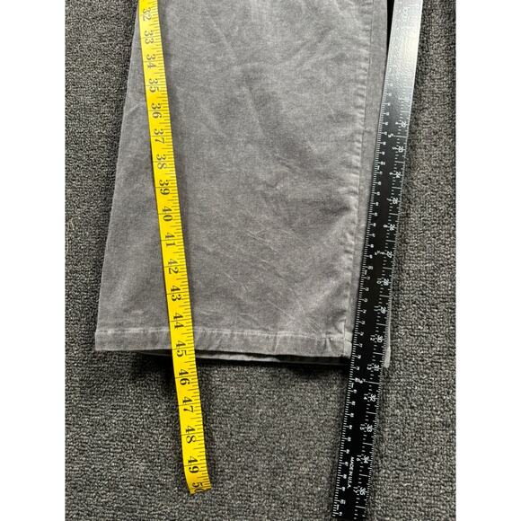 Lane Bryant Straight Leg Corduroy Pants Womens Size 24 Average Gray High Rise - Picture 7 of 7